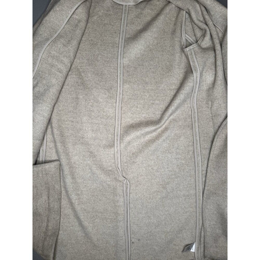 New Reformation Wool Coat Size M Wrap Beige Neutral - Picture 10 of 12